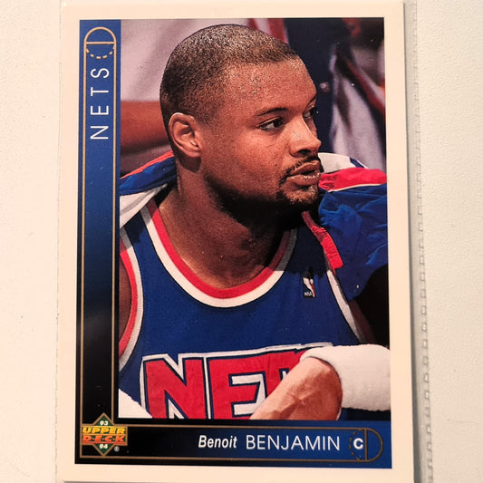 Benoit Benjamin 1993 Upper Deck #376 NBA Basketball New Jersey Nets Excellent Sleeved