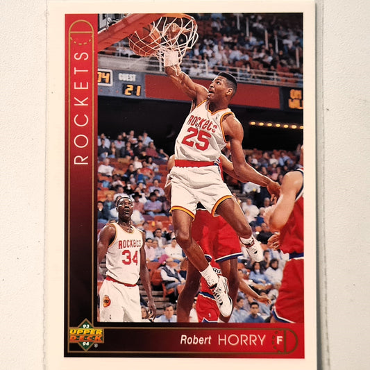 Hakeem Olajuwon 1993 Upper Deck #287 NBA Basketball Houston Rockets Excellent Sleeved