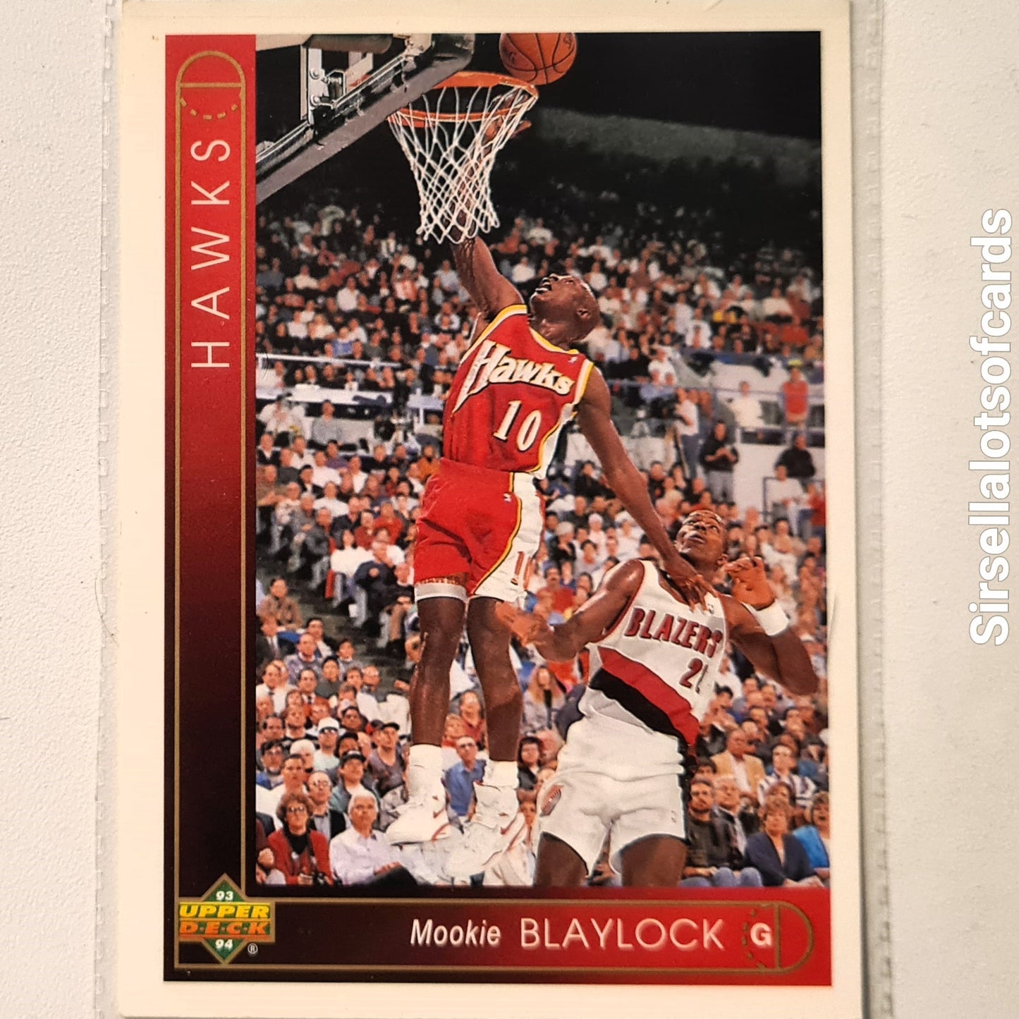 Mookie Blaylock 1993 Upper Deck #279 NBA Basketball Houston Rockets Excellent Sleeved