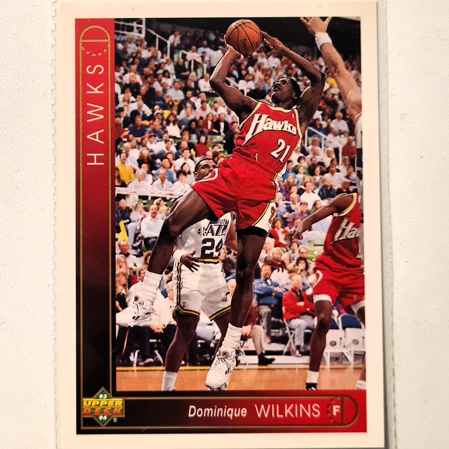 Dominique Wilkins 1993 Upper Deck #290 NBA Basketball Atlanta Hawks Excellent Sleeved