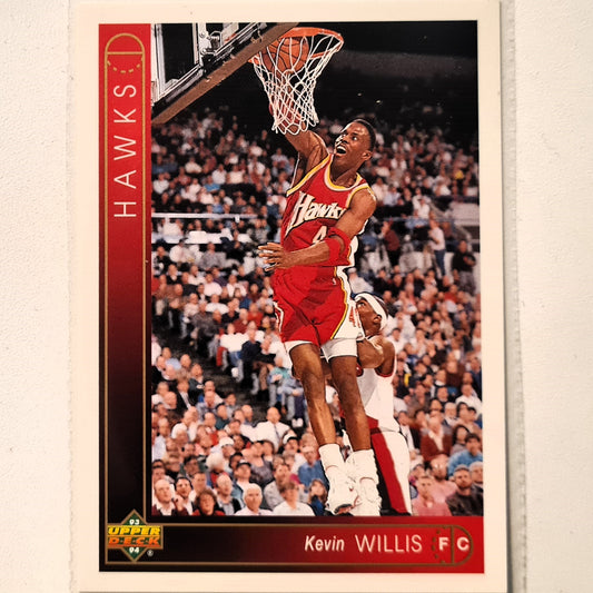 Kevin Willis 1993 Upper Deck #117 NBA Basketball Atlanta Hawks Excellent Sleeved