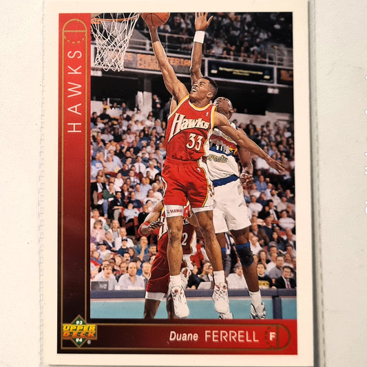 Duane Ferrell 1993 Upper Deck #144 NBA Basketball Atlanta Hawks Excellent Sleeved