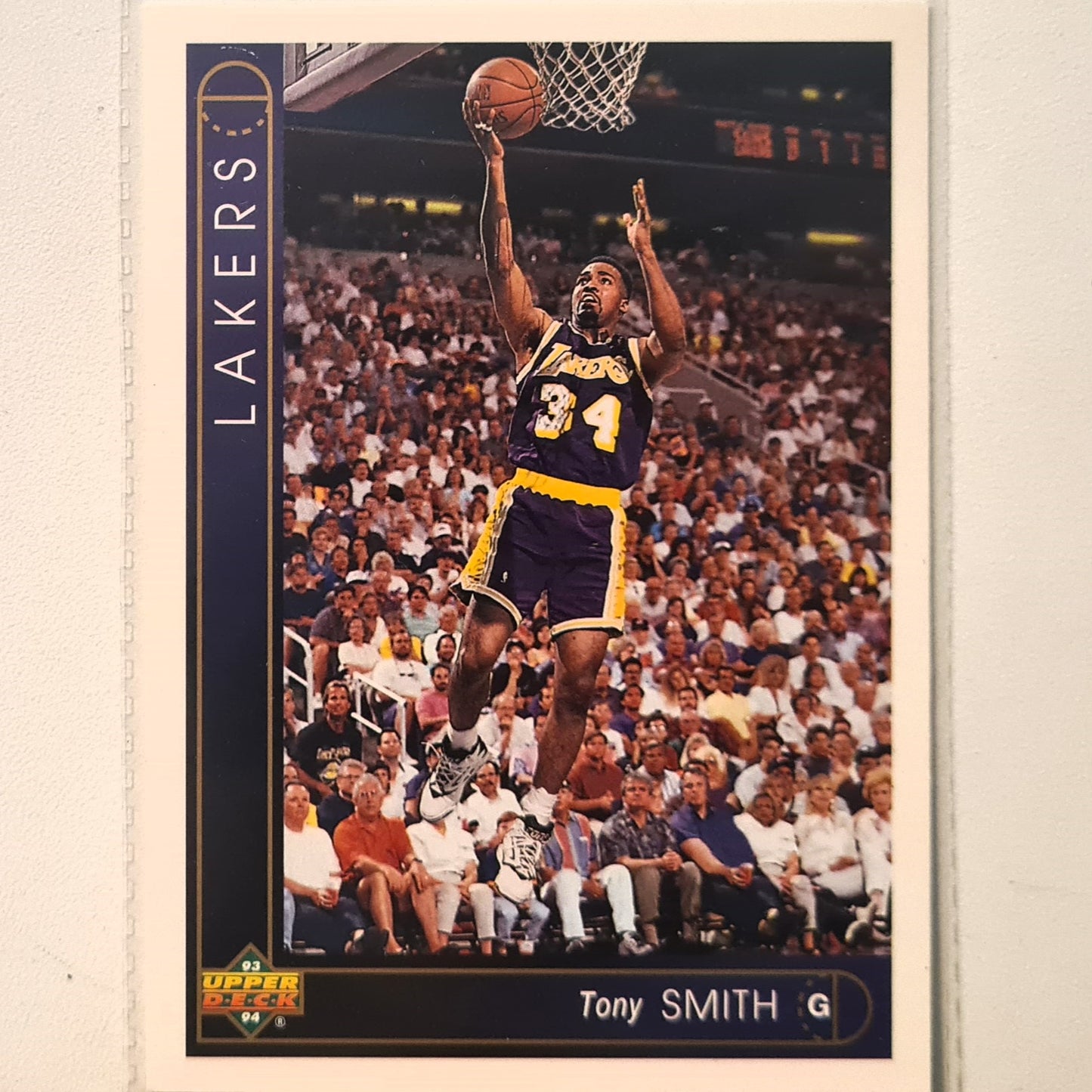 Tony Smith 1993 Upper Deck #409 NBA Basketball LA Lakers Excellent Sleeved