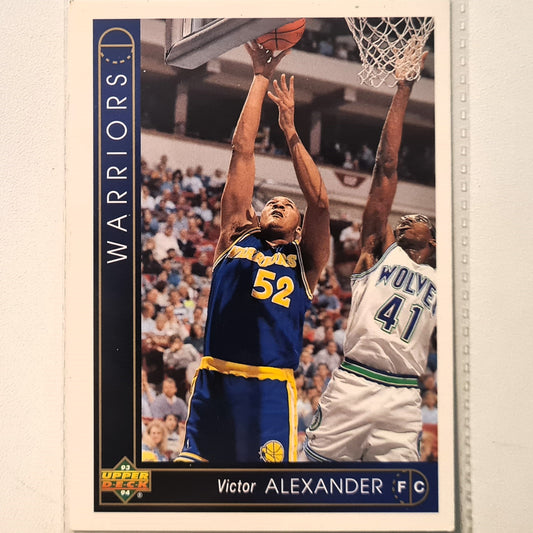 victor Alexander 1993 Upper Deck #261 NBA Basketball Golden State Warriors Excellent Sleeved