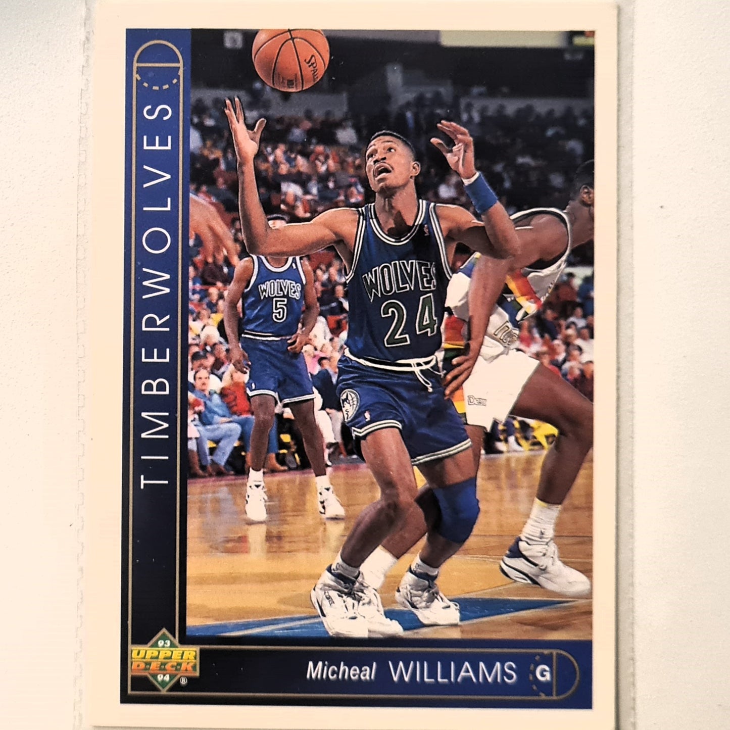 Michael Williams 1993 Upper Deck #268 NBA Basketball Minnesota Timberwolves Excellent Sleeved