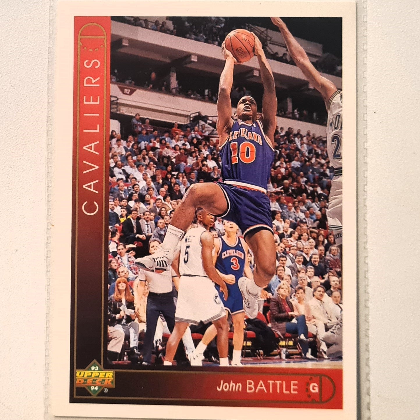 John Battle 1993 Upper Deck #304 NBA Basketball Cleveland Cavaliers Excellent Sleeved