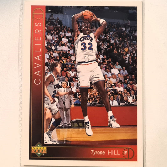 Tyrone Hill 1993 Upper Deck #401 NBA Basketball Cleveland Cavaliers Excellent Sleeved