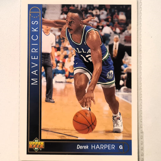 Derek Harper 1993 Upper Deck #87 NBA Basketball Dallas Mavericks Excellent Sleeved