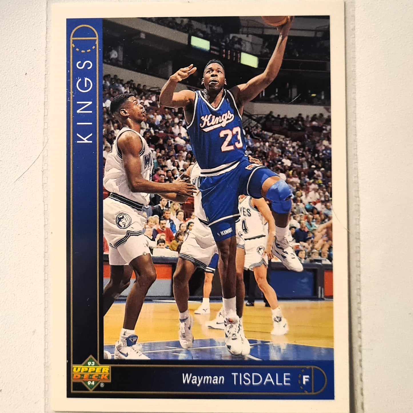 Wayman Tisdale 1993 Upper Deck #307 NBA Basketball Sacramento Kings Excellent Sleeved