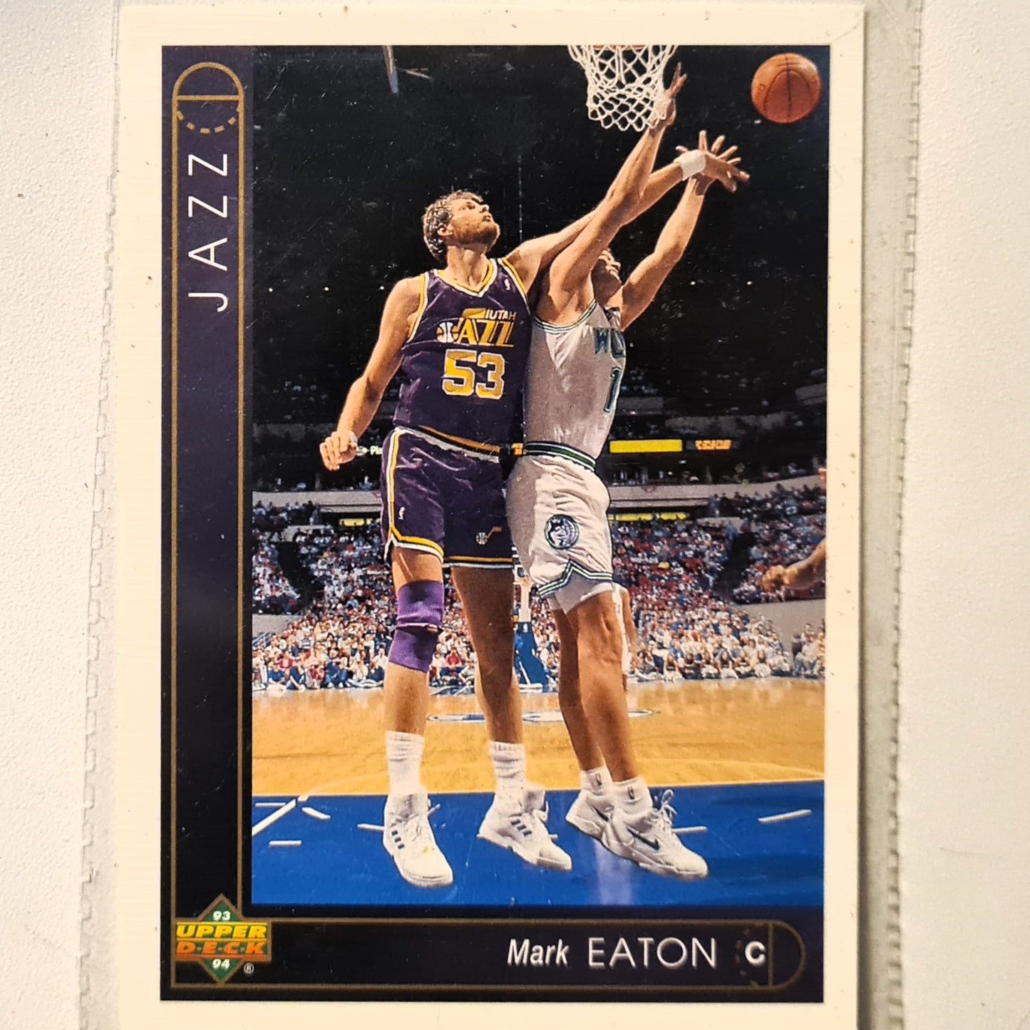 Mark Eaton 1993 Upper Deck #45 NBA Basketball Utah Jazz Excellent Sleeved