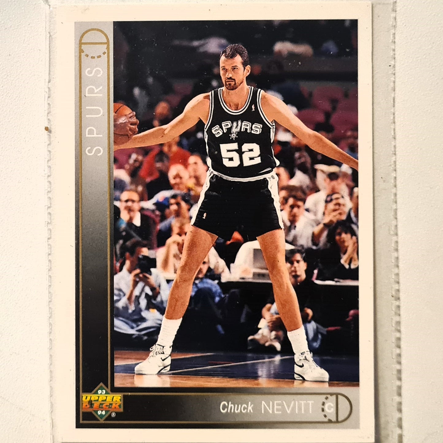 Chuck Nevitt 1993 Upper Deck #414 NBA Basketball San Antonio Spurs Excellent Sleeved