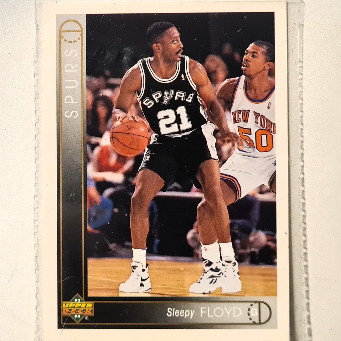 Sleepy Floyd 1993 Upper Deck #302 NBA Basketball San Antonio Spurs Excellent Sleeved