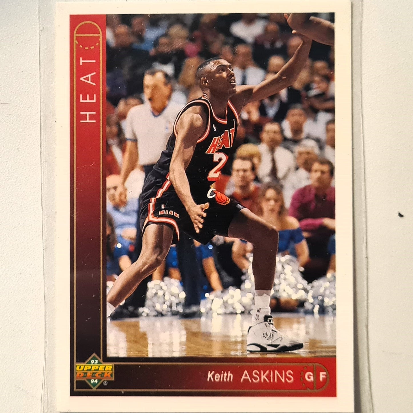 Keith Askins 1993 Upper Deck #25 NBA Basketball Miami Heat Excellent Sleeved