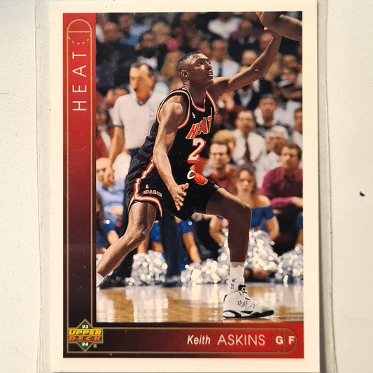 Keith Askins 1993 Upper Deck #25 NBA Basketball Miami Heat Excellent Sleeved