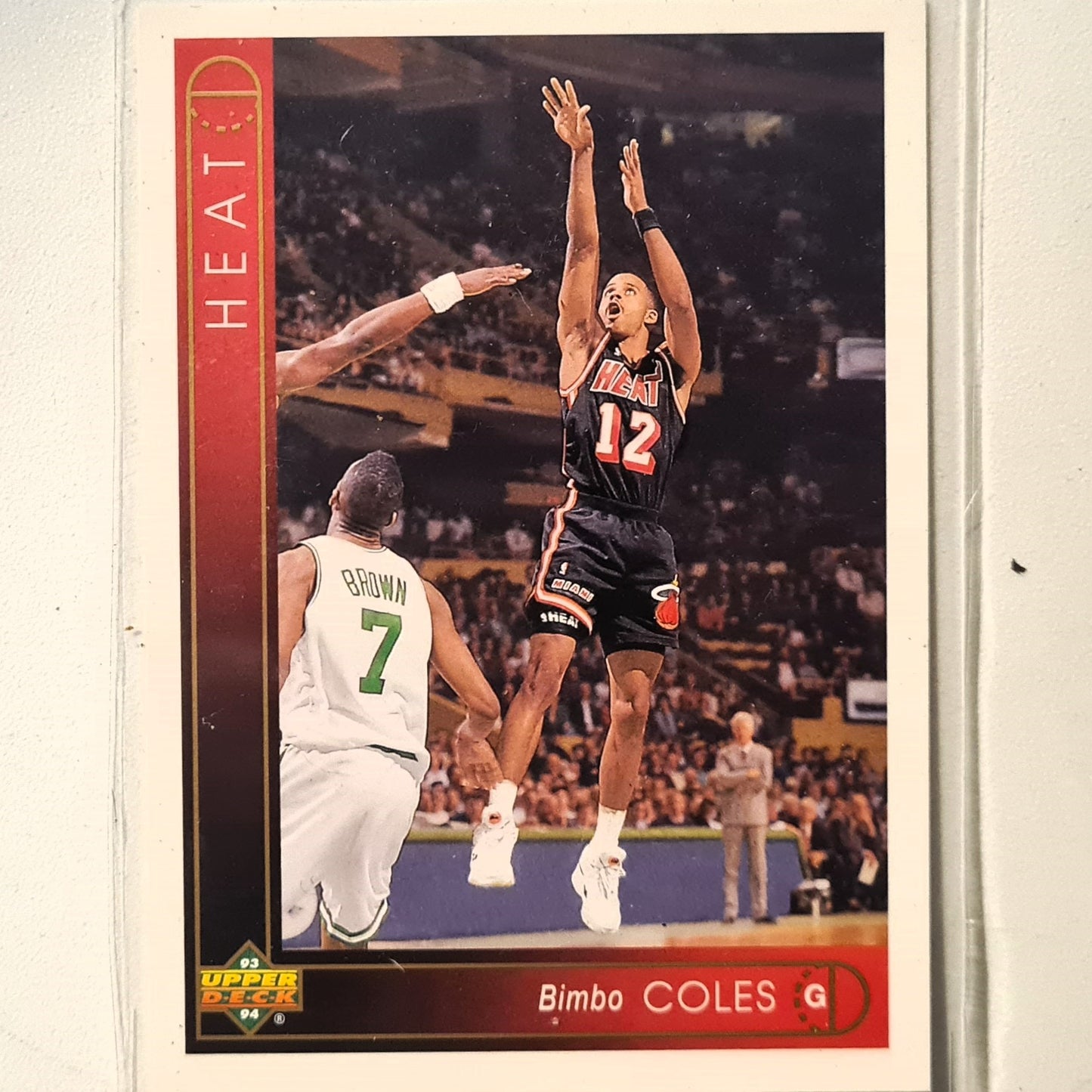 Bimbo Coles 1993 Upper Deck #303 NBA Basketball Miami Heat Excellent Sleeved