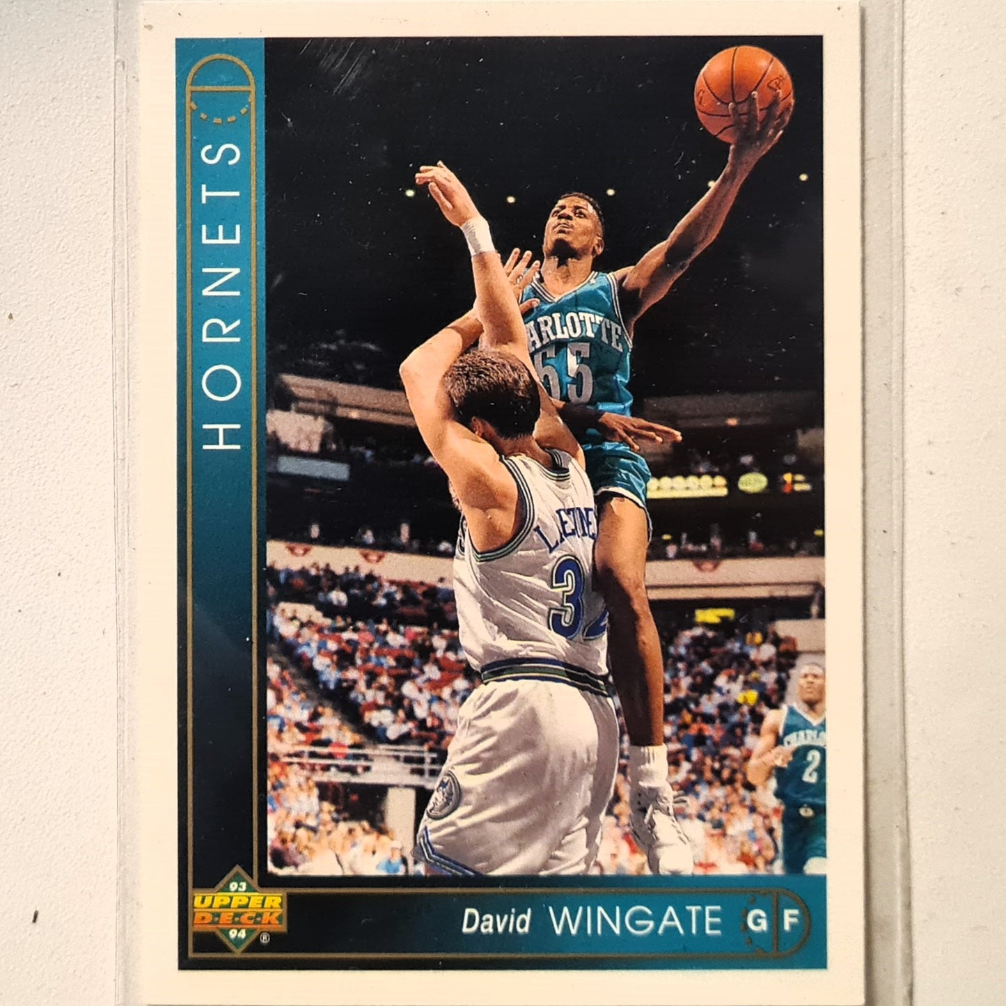 David Wingate 1993 Upper Deck #65 NBA Basketball Charlotte Hornets Excellent Sleeved