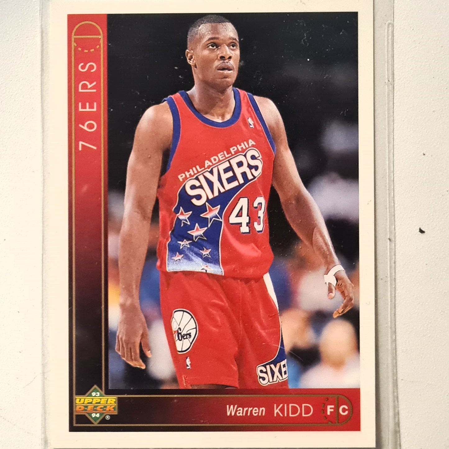 Warren Kidd 1993 Upper Deck #349 NBA Basketball Philadelphia 76ers Excellent Sleeved