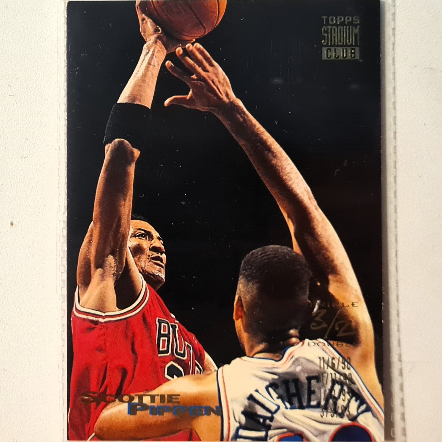 Scottie Pippen 1999 Topps Stadium Club triple double #103 NBA Basketball Chicago Bulls Very good  sleeved