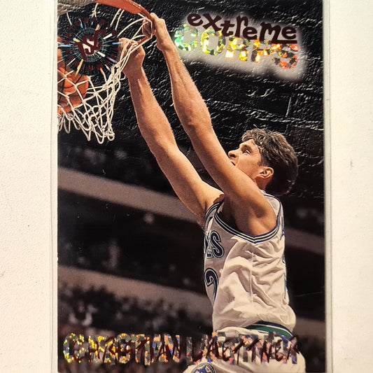 Christian Laettner 1995 Topps stadium club extreme corps #116 NBA Basketball Minnesota Timberwolves Excellent Sleeved