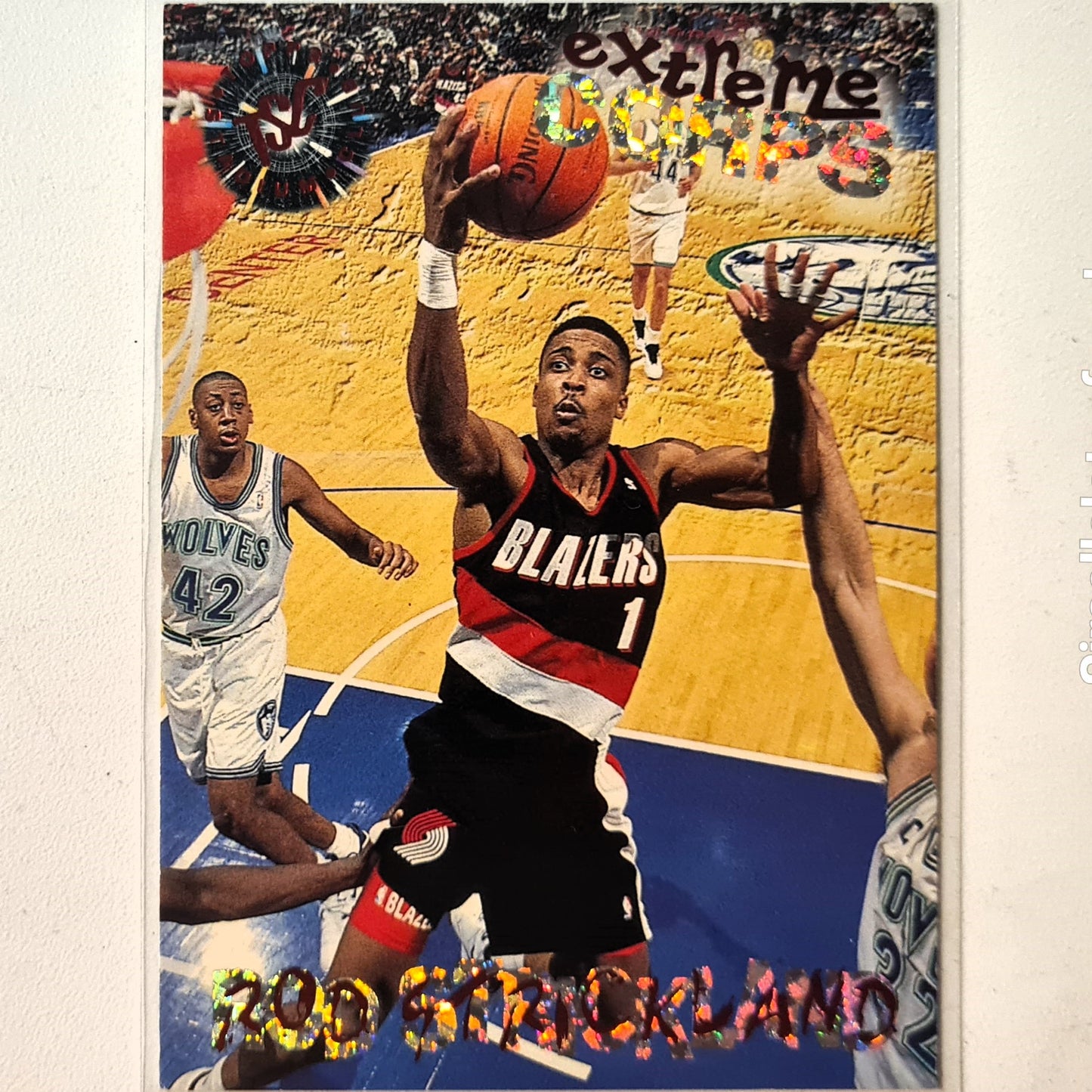 Rod Strickland 1995 Topps stadium club extreme corps #122 NBA Basketball Toronto Trail Blazers Excellent Sleeved