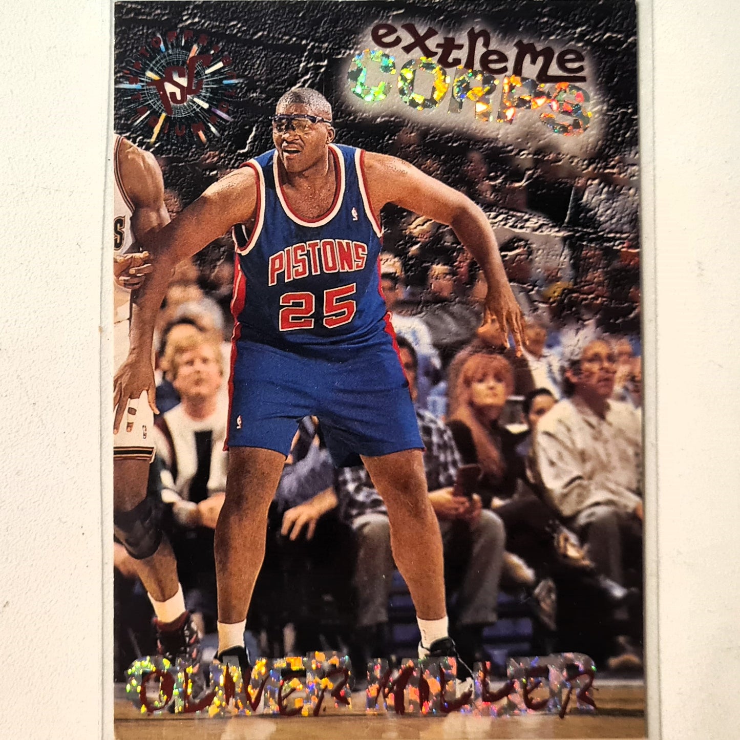 Oliver Miller 1995 Topps stadium club extreme corps #126 NBA Basketball Detroit Pistons Excellent Sleeved