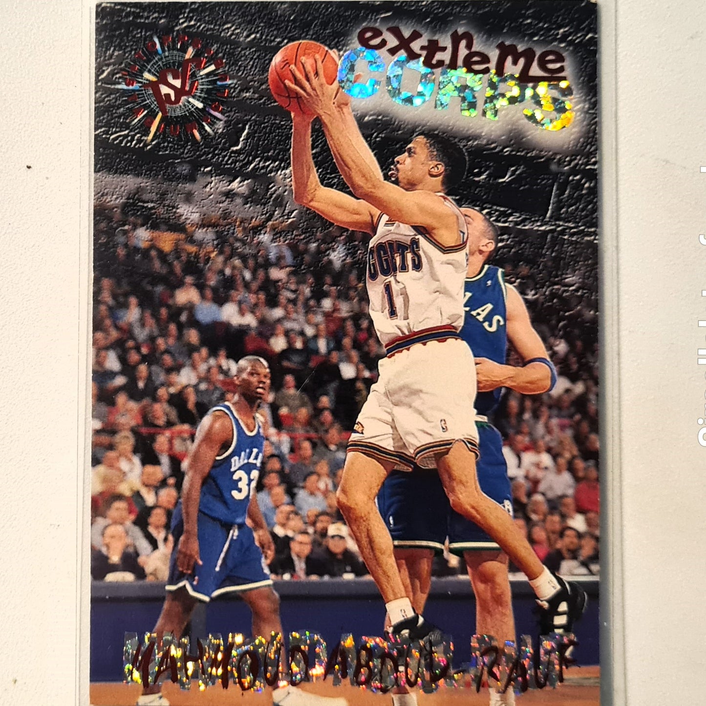 Mahmoud Abdul-Rauf 1995 Topps stadium club extreme corps #107 NBA Basketball Denver Nuggets Excellent Sleeved