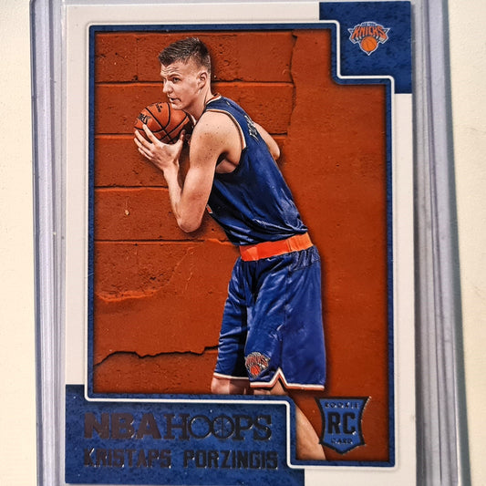 Kristaps Porzingis 2015-16 Panini NBA Hoops Rookie RC #261 NBA Basketball New York Knicks Excellent/mint Sleeved