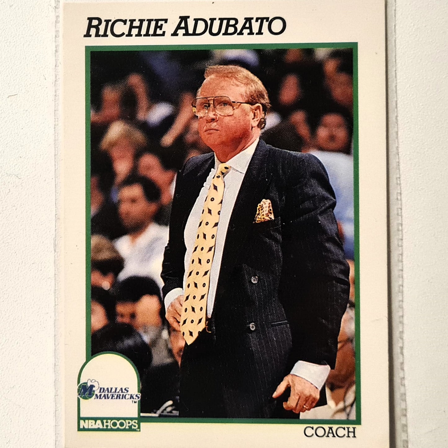 Richie Abubato 1991 NBA Hoops #226 NBA Basketball Dallas Mavericks Excellent Sleeved