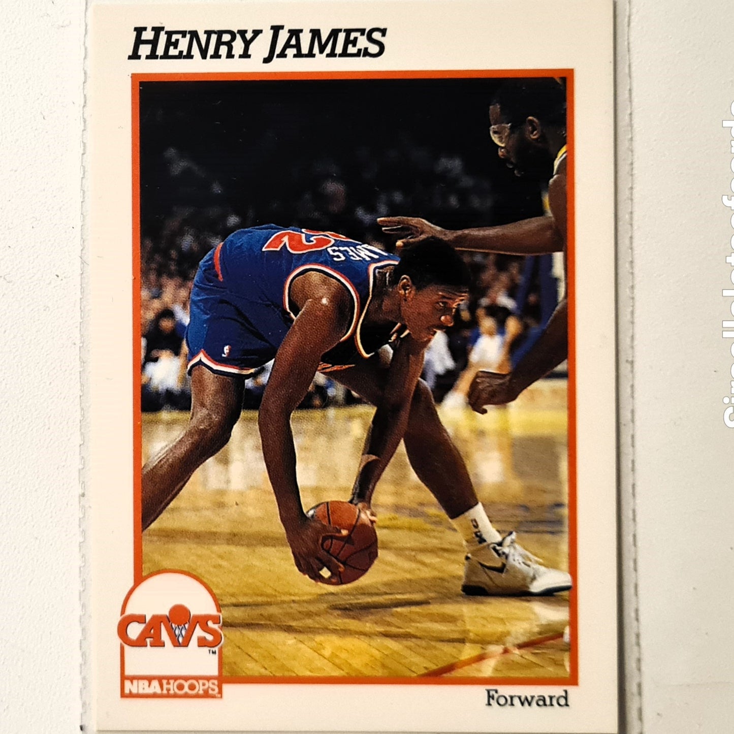 Henry James 1991 NBA Hoops #349 NBA Basketball Cleveland Cavaliers Excellent Sleeved