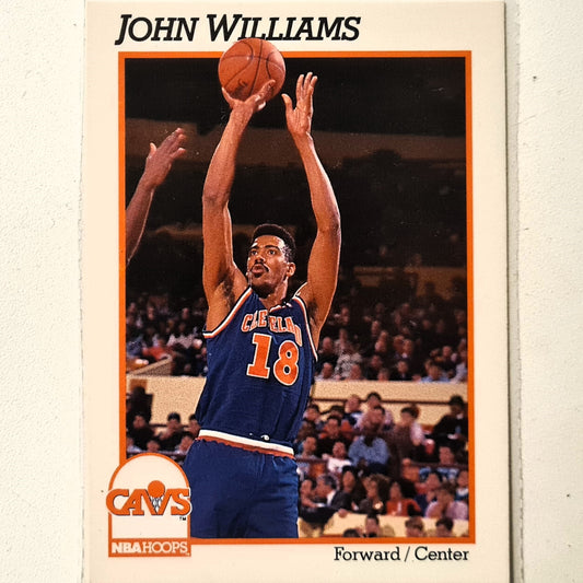 John Williams 1991 NBA Hoops #42 NBA Basketball Cleveland Cavaliers Excellent Sleeved