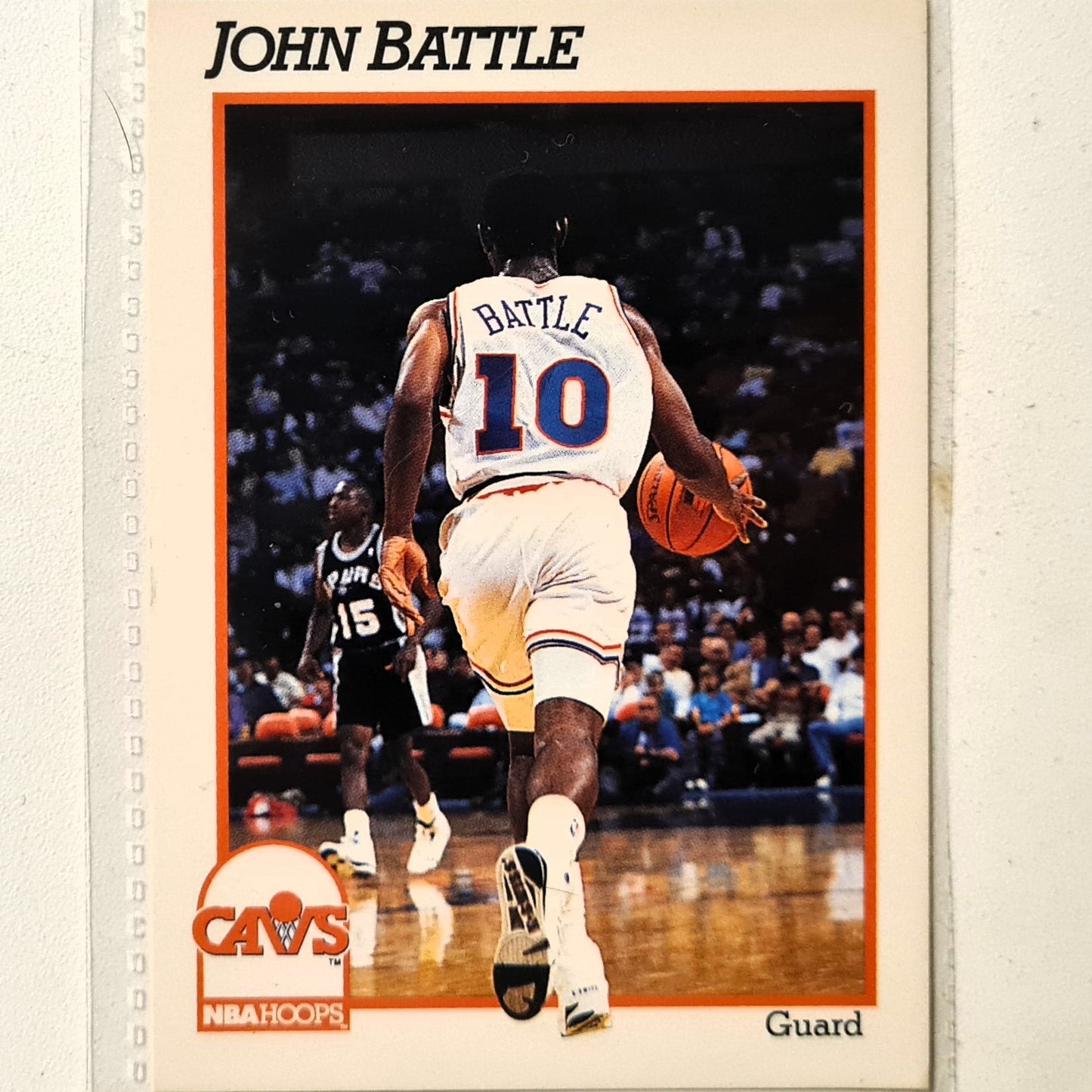 John Battle 1991 NBA Hoops #347 NBA Basketball Cleveland Cavaliers Excellent Sleeved