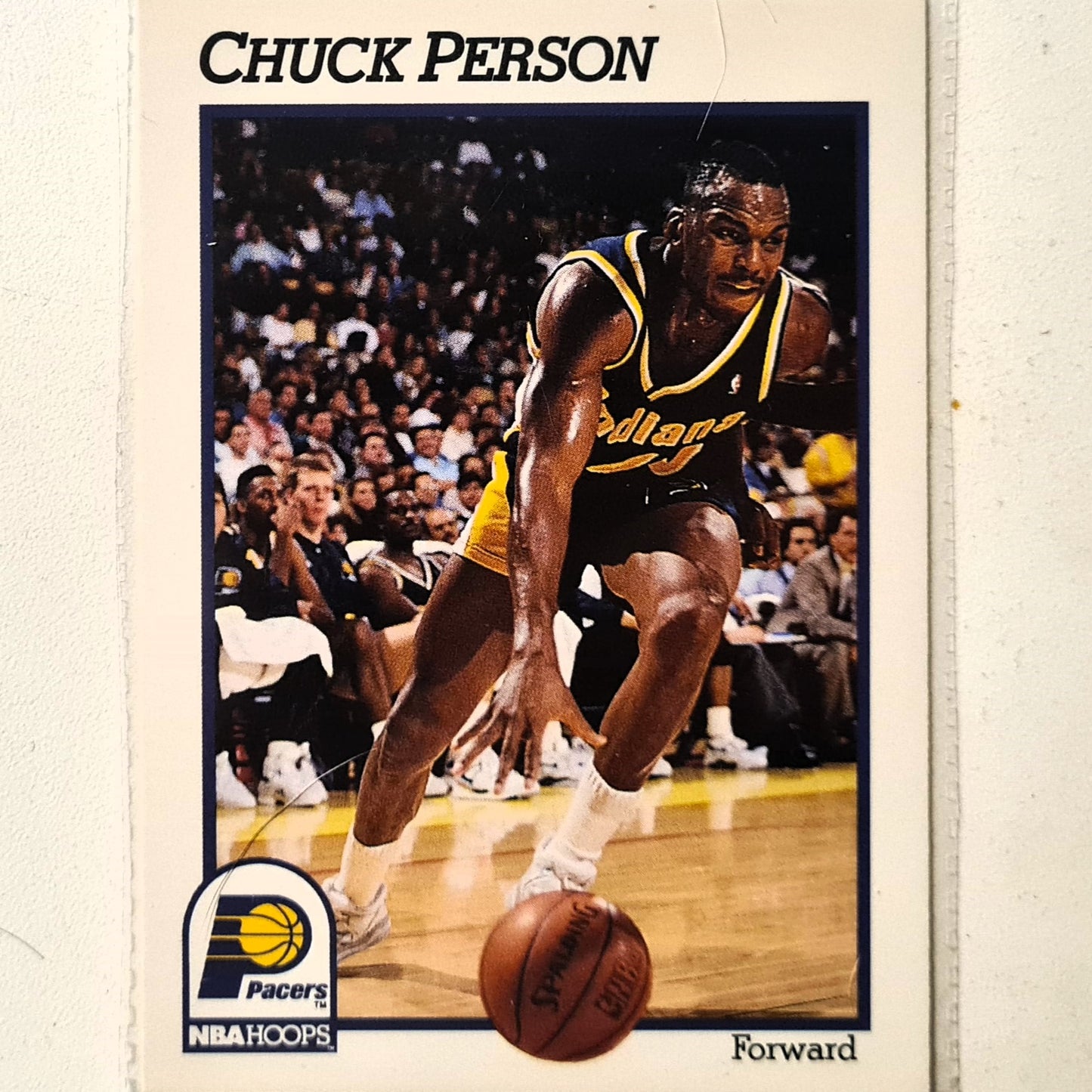 Chuck Person 1991 NBA Hoops #85 NBA Basketball Indiana Pacers Excellent Sleeved