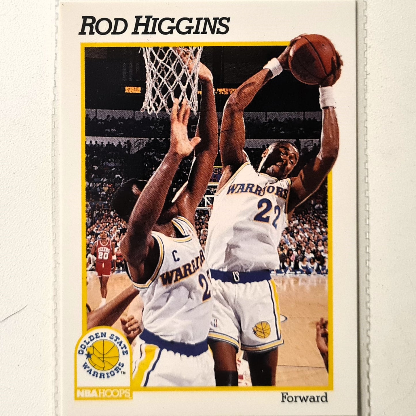 Rod Higgins 1991 NBA Hoops #68 NBA Basketball Golden State Warriors Excellent Sleeved