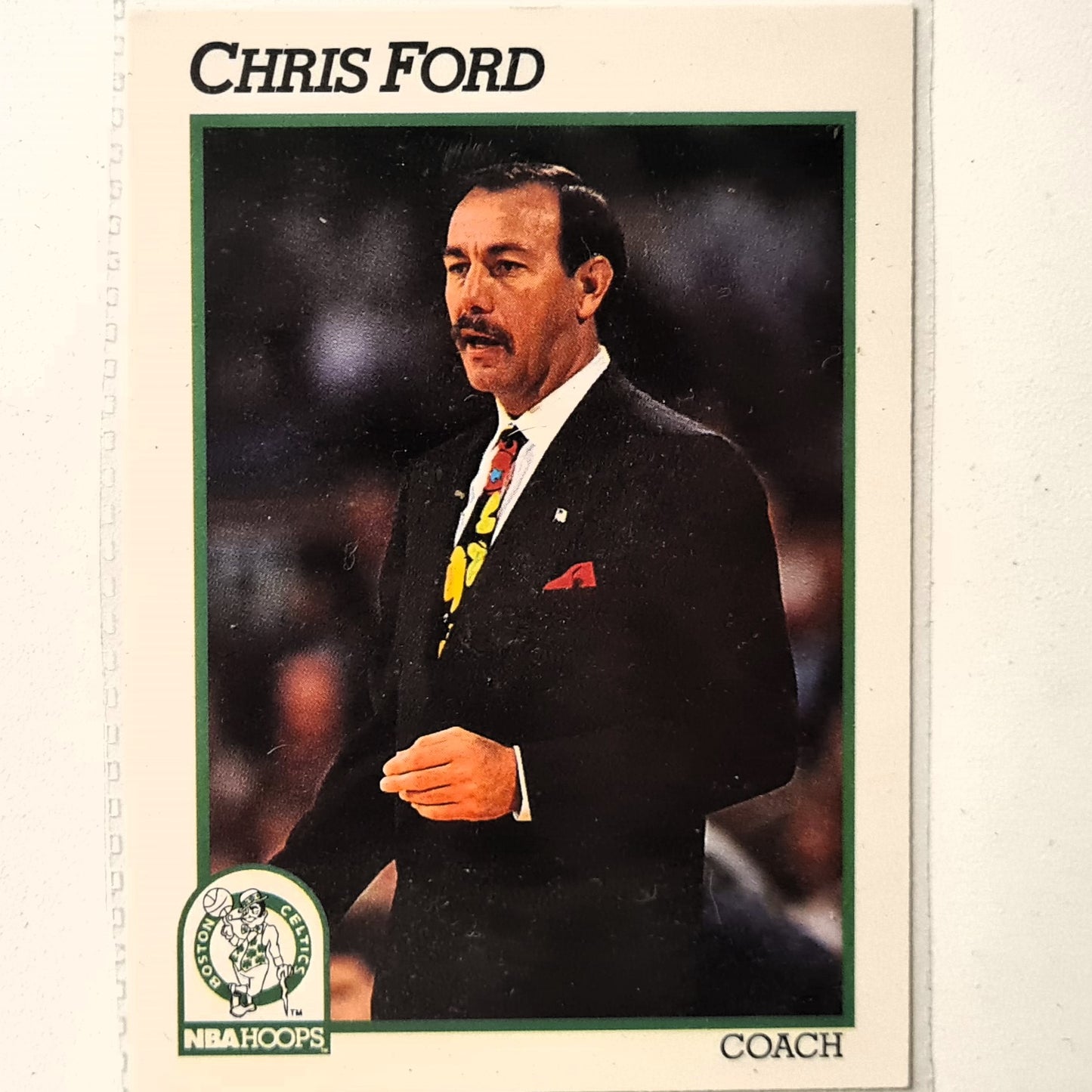 Chris Ford 1991 NBA Hoops #222 NBA Basketball Boston Celtics Excellent Sleeved