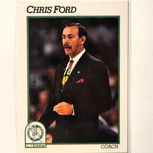 Chris Ford 1991 NBA Hoops #222 NBA Basketball Boston Celtics Excellent Sleeved