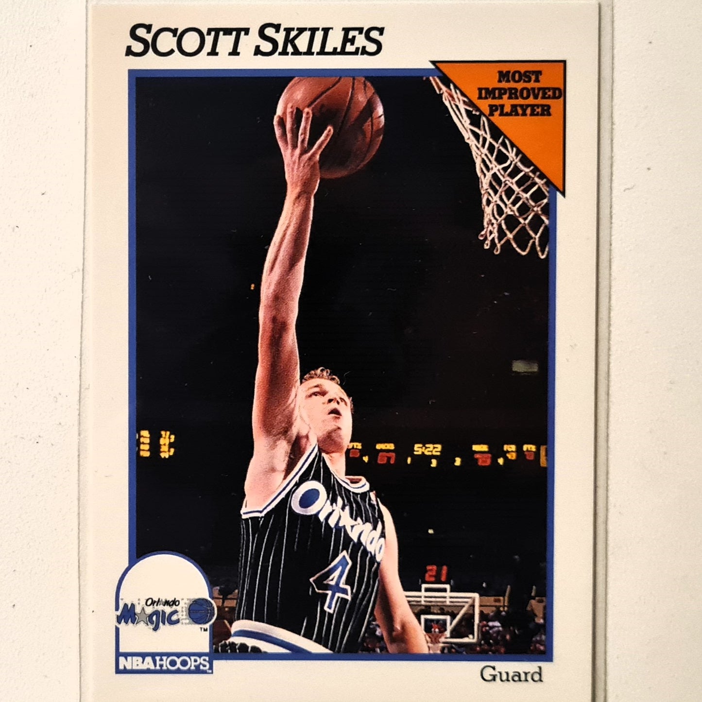 Scott Skiles 1991 NBA Hoops #152 NBA Basketball Orlando Magic Excellent Sleeved