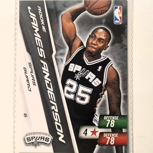 James Anderson 2010-11 Panini Adrenalyn XL Rookie RC  #45 NBA Basketball San Antonio Spurs very good