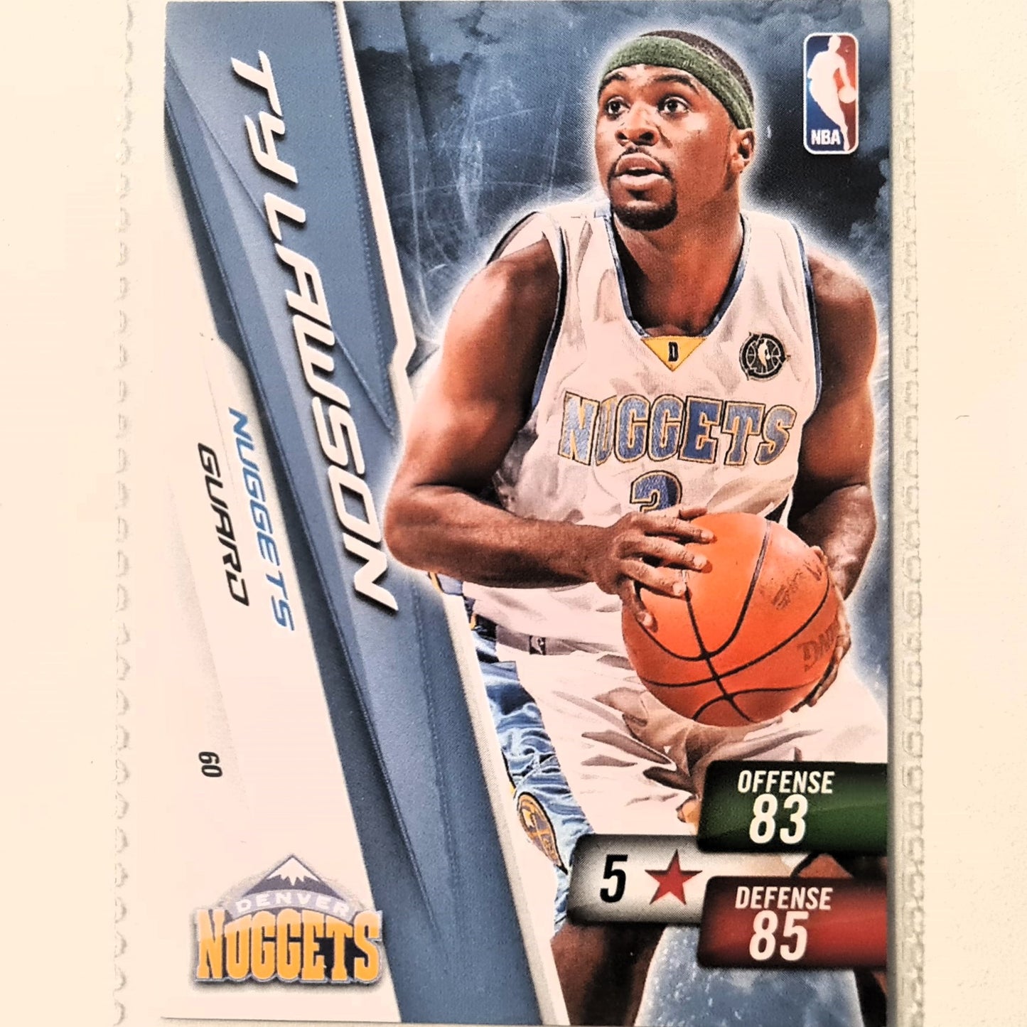 Ty Lawson 2010-11 Panini Adrenalyn XL #60 NBA Basketball Denver Nuggets very good