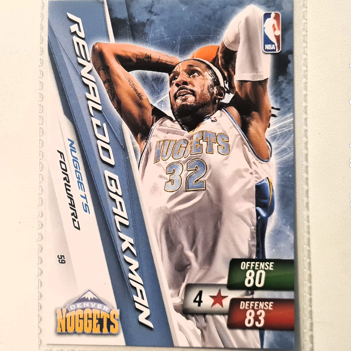 Renaldo Balkman 2010-11 Panini Adrenalyn XL #59 NBA Basketball Denver Nuggets very good
