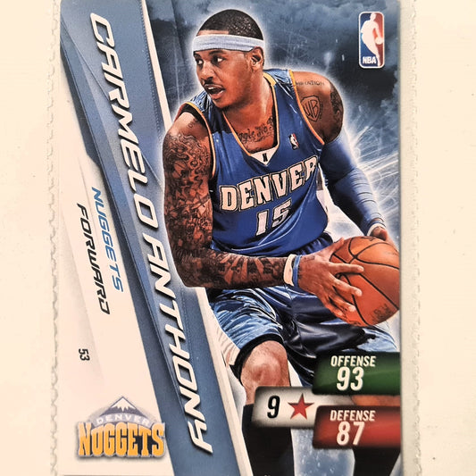 Carmelo Anthony 2010-11 Panini Adrenalyn XL #53 NBA Basketball Denver Nuggets very good sleeved