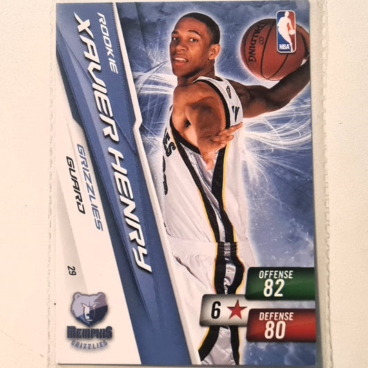 Xavier Henry 2010-11 Panini Adrenalyn XL Rookie RC #29 NBA Basketball Memphis Grizzlies very good sleeved