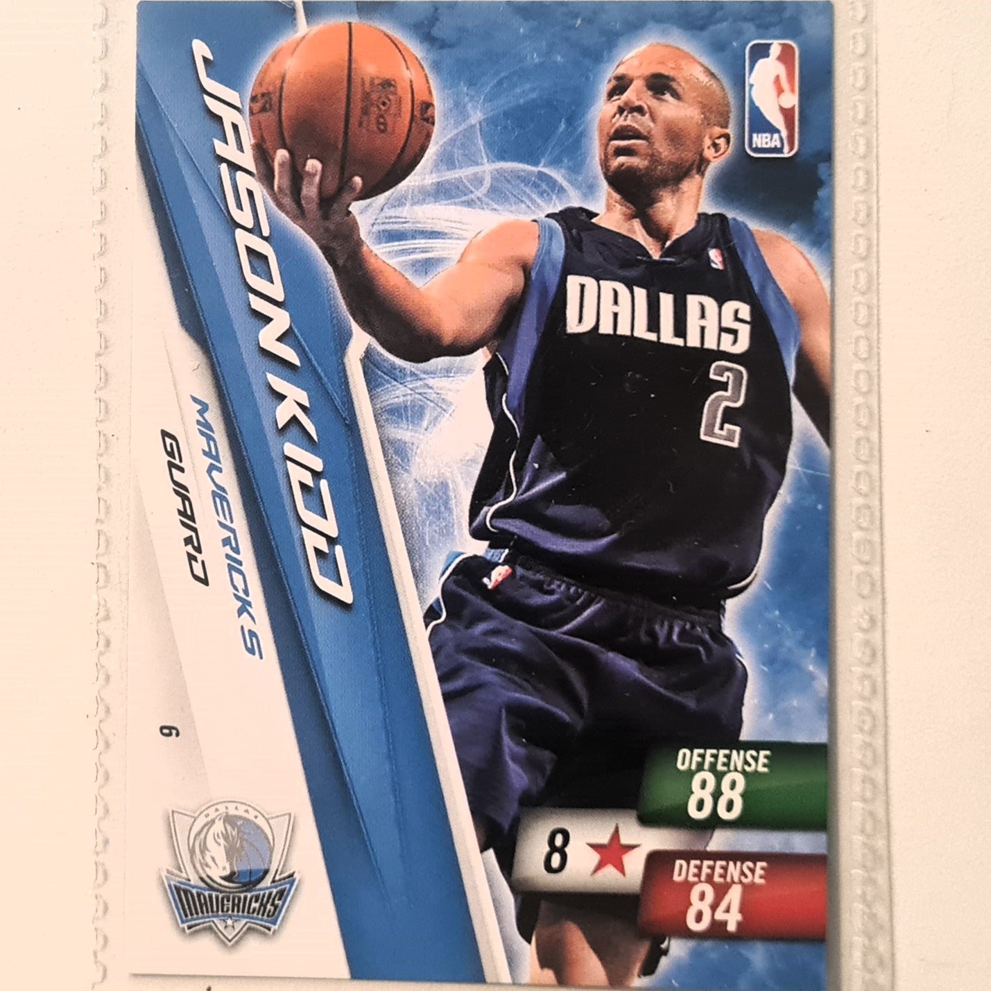 Jason Kidd 2010-11 Panini Adrenalyn XL #6 NBA Basketball Dallas Mavericks very good sleeved