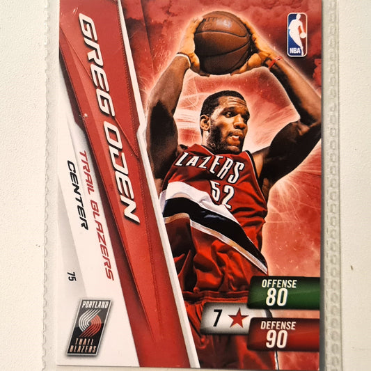 Greg Oden 2010-11 Panini Adrenalyn XL #75 NBA Basketball Portland Trail Blazers very good sleeved