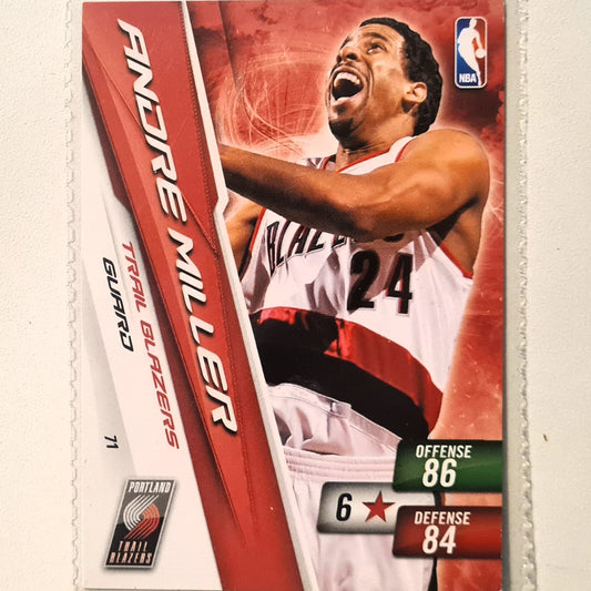 Andre Miller 2010-11 Panini Adrenalyn XL #71 NBA Basketball Portland Trail Blazers very good sleeved