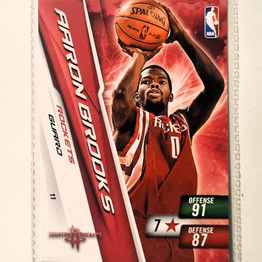 Aaron Brooks 2010-11 Panini Adrenalyn XL #11 NBA Basketball Portland Trail Blazers very good sleeved