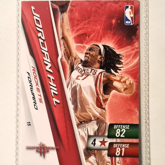 Jordan Hill 2010-11 Panini Adrenalyn XL #15 NBA Basketball Houston Rockets very good sleeved