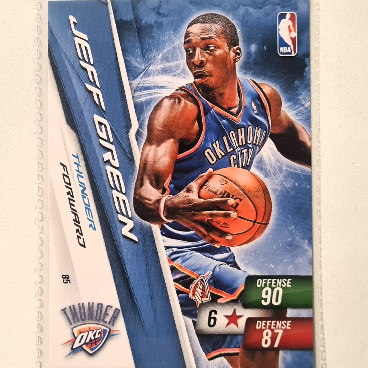 Jeff Green 2010-11 Panini Adrenalyn XL #85 NBA Basketball Oklahoma city very good sleeved
