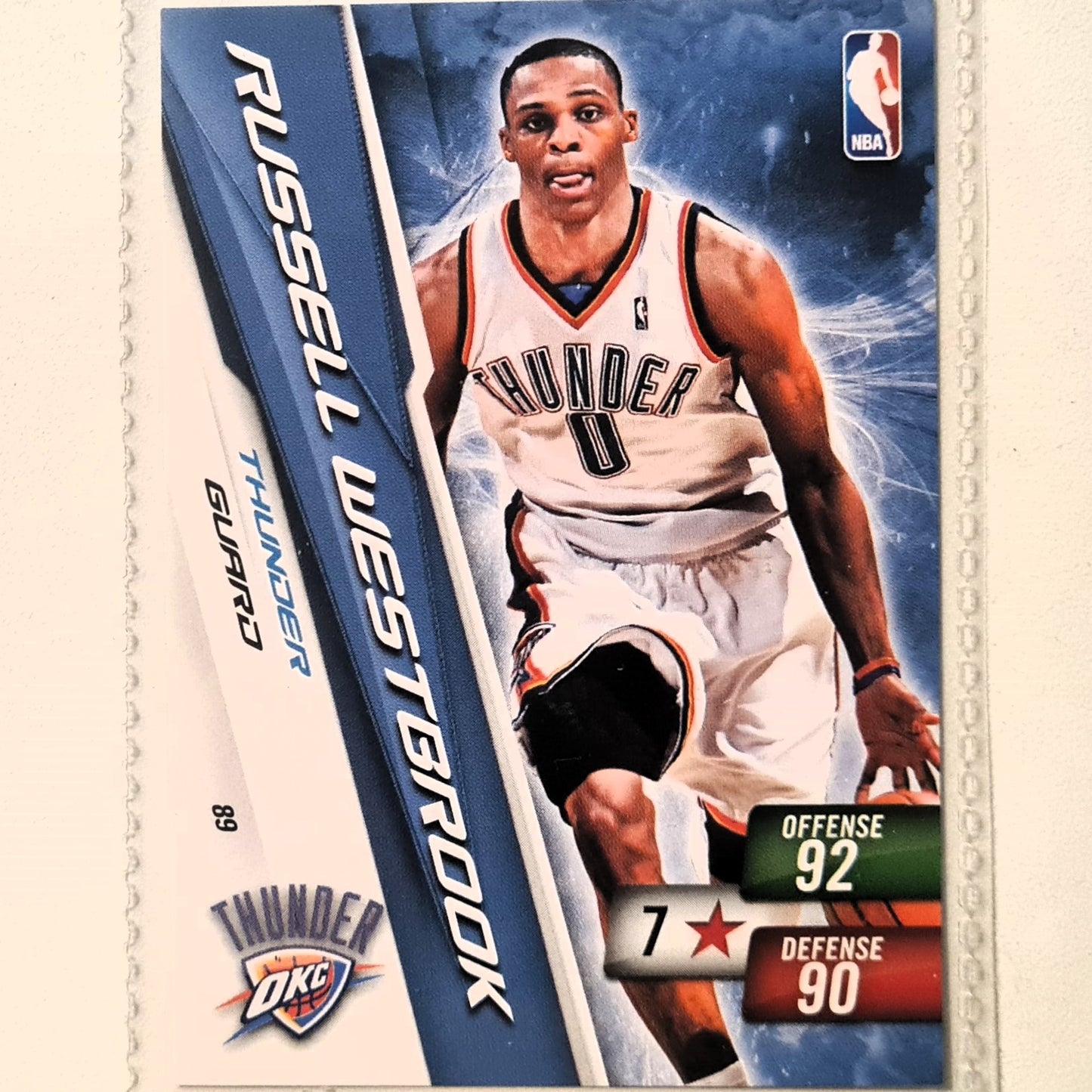 Russell Westbrook 2010-11 Panini Adrenalyn XL #89 NBA Basketball Oklahoma city very good sleeved
