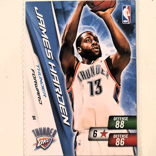 James Harden 2010-11 Panini Adrenalyn XL #84 NBA Basketball Oklahoma city very good sleeved