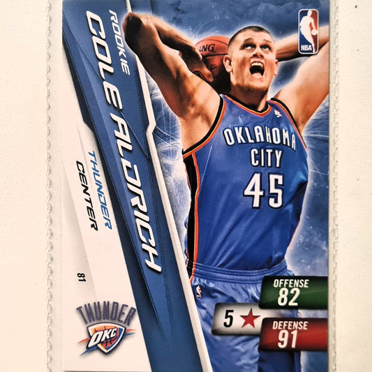 Cole Aldrich 2010-11 Panini Adrenalyn XL #81 NBA Basketball Oklahoma city very good sleeved